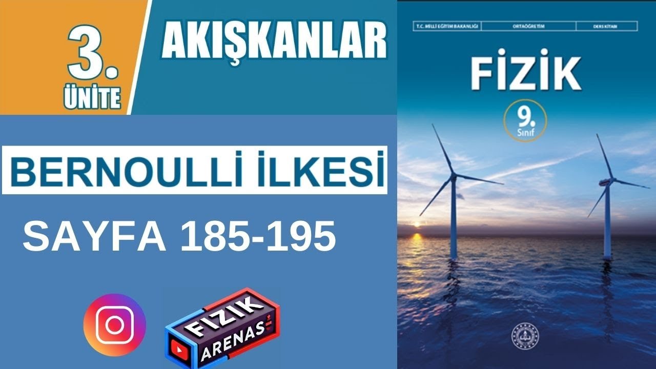 9. Sınıf Fizik | BERNOULLİ İLKESİ | Sayfa 185-195 | MEB KİTABI