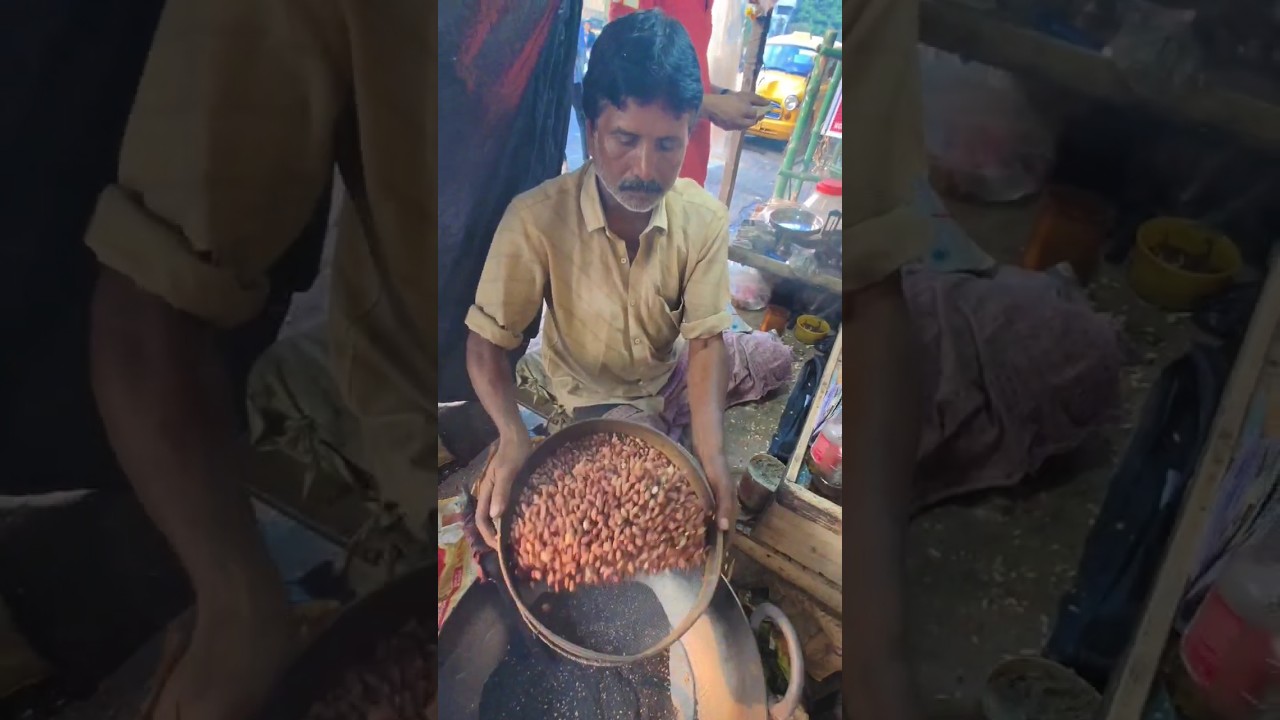 How To Roast Peanuts 🥜🥜 in Sand #reels #viral #youtubeshorts #youtubeshortsvideo