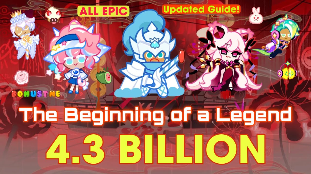 CookieRun OvenBreak | The Beginning of a Legend (All Epic Build) 4.3B Full Run