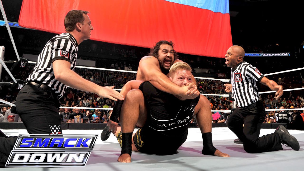 Jack Swagger brawls with Rusev: SmackDown, February 26, 2015