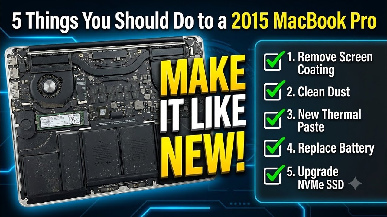 5 вещей, которые стоит сделать с 15-дюймовым Macbook Pro середины 2015 года