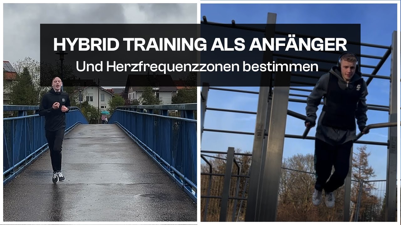 Mein Trainingstagebuch: HYBRID TRAINING als Anf&auml;nger | Joggen & Calisthenics + HFZ bestimmen
