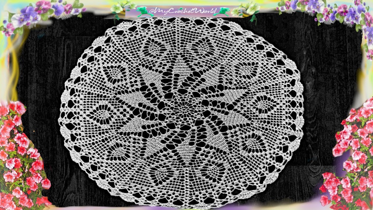 Serwetka Lawendowy wiatraczek cz.1 /3 @mycrochetworld