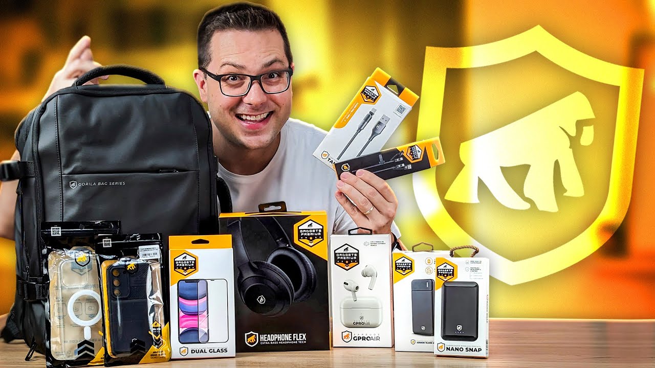 VOCÊ PRECISA e nem SABIA ! MEGA unboxing dos ACESSÓRIOS INCRÍVEIS da GORILA SHIELD!!