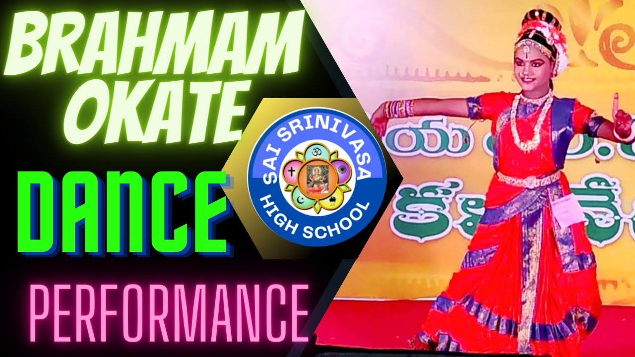 Brahmam okate Kuchipudi dance performance||Sai school avutapalli