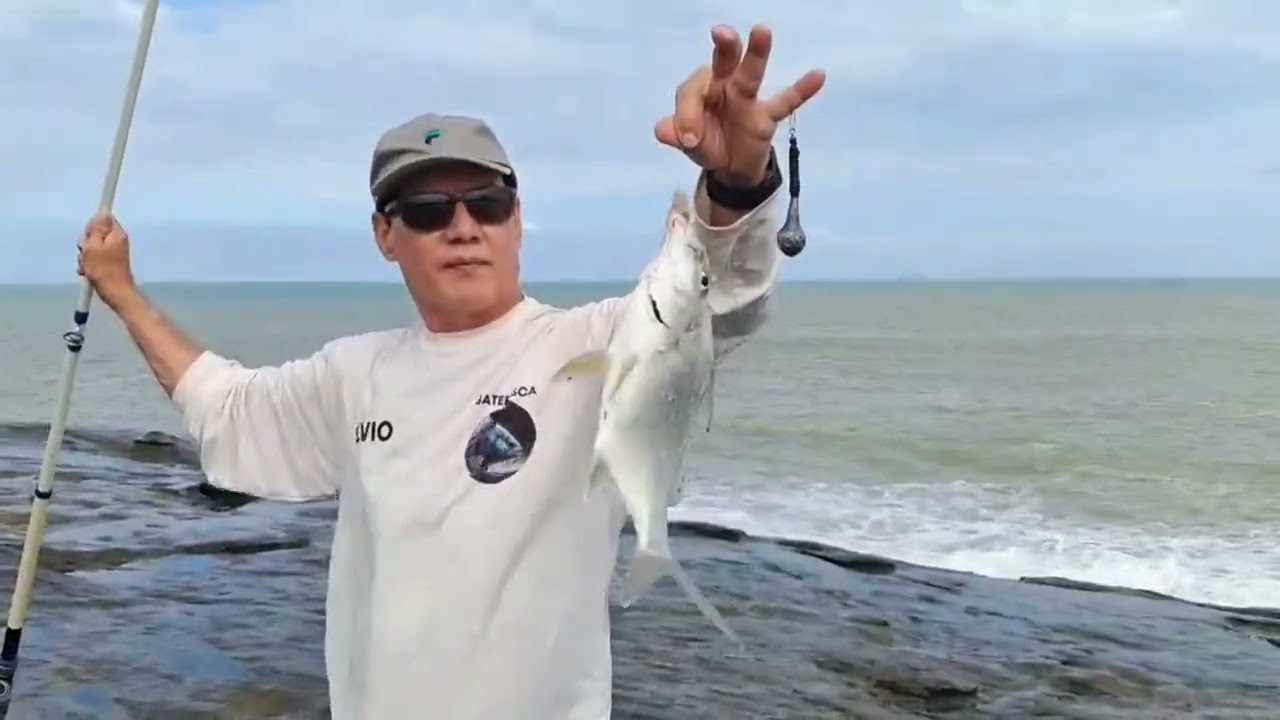 Pescaria na Pedra da Praia dos adventistas e na Trilha das Pedras.