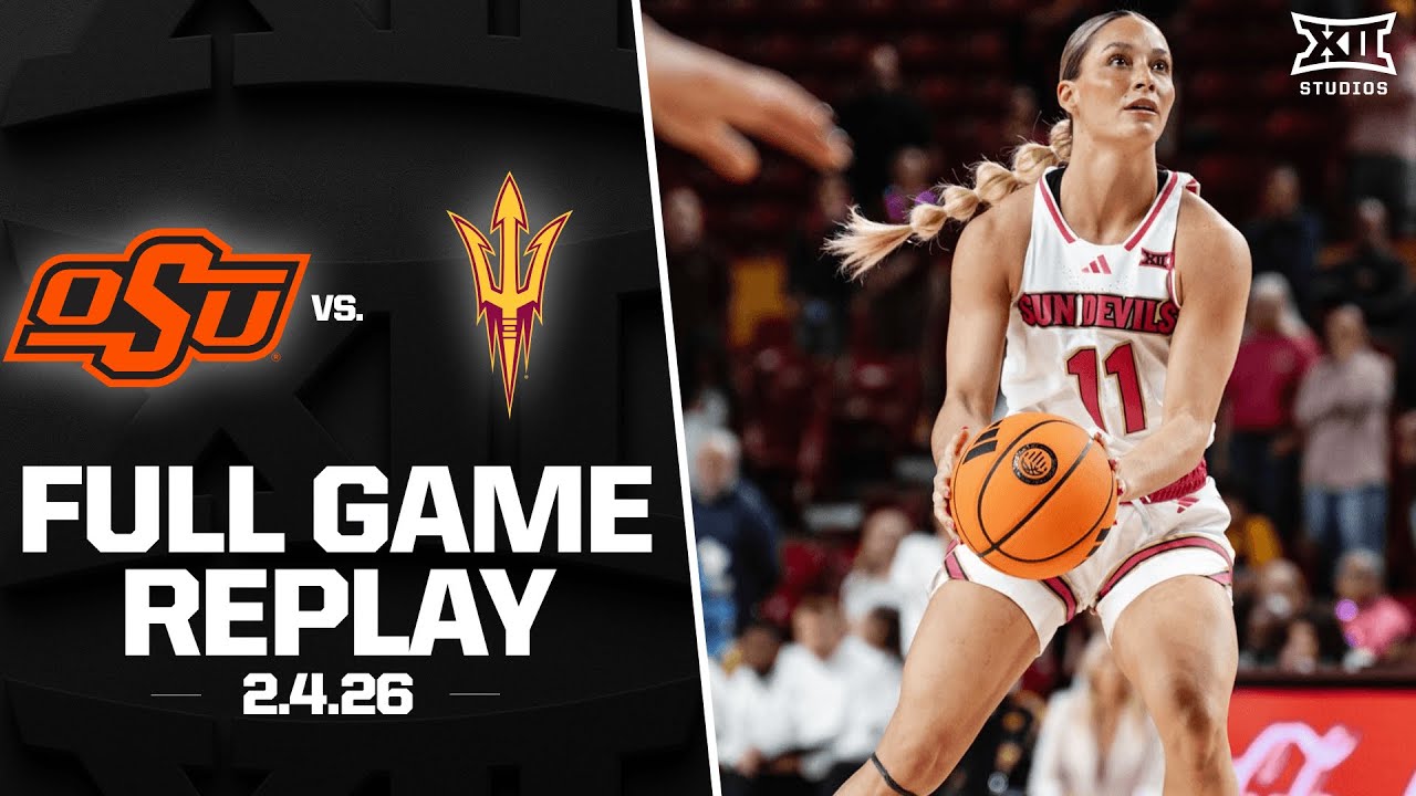 Oklahoma State vs. Arizona State Full Game Replay (2.4.26) | 2025-26 Big 12 Women's Basketball