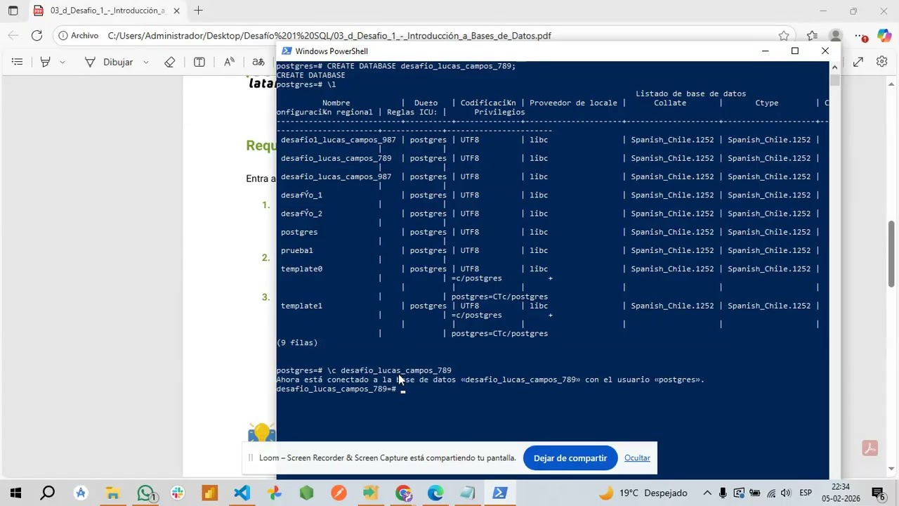 Instalación y Uso de PostgreSQL para Gestión de Bases de Datos