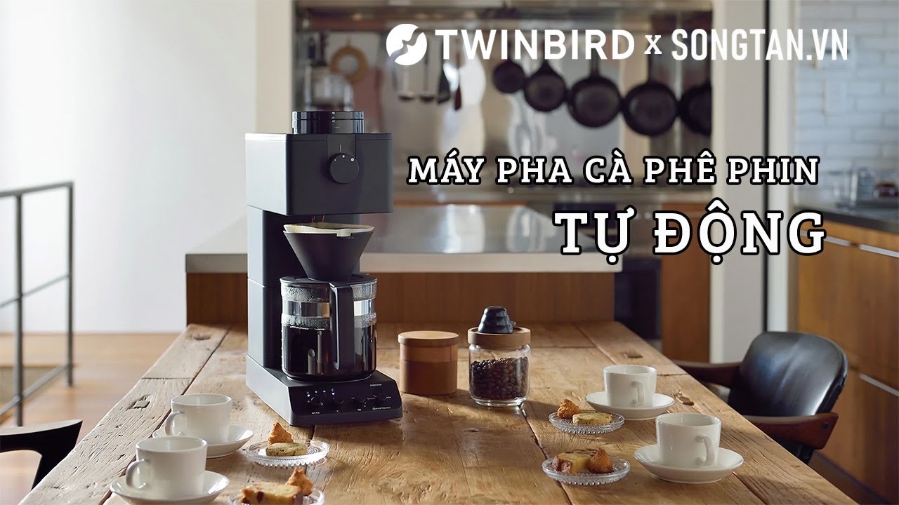 Máy Pha Cà Phê Tự Động TWINBIRD CM-D465B: Tái Hiện Chuẩn Vị Cà Phê Phin Truyền Thống