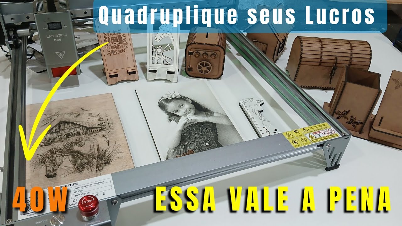 Gravadora a Laser de Alto DESEMPENHO e Poder de Corte SURPREENDENTE _ Nunca tinha Visto assim ANTES