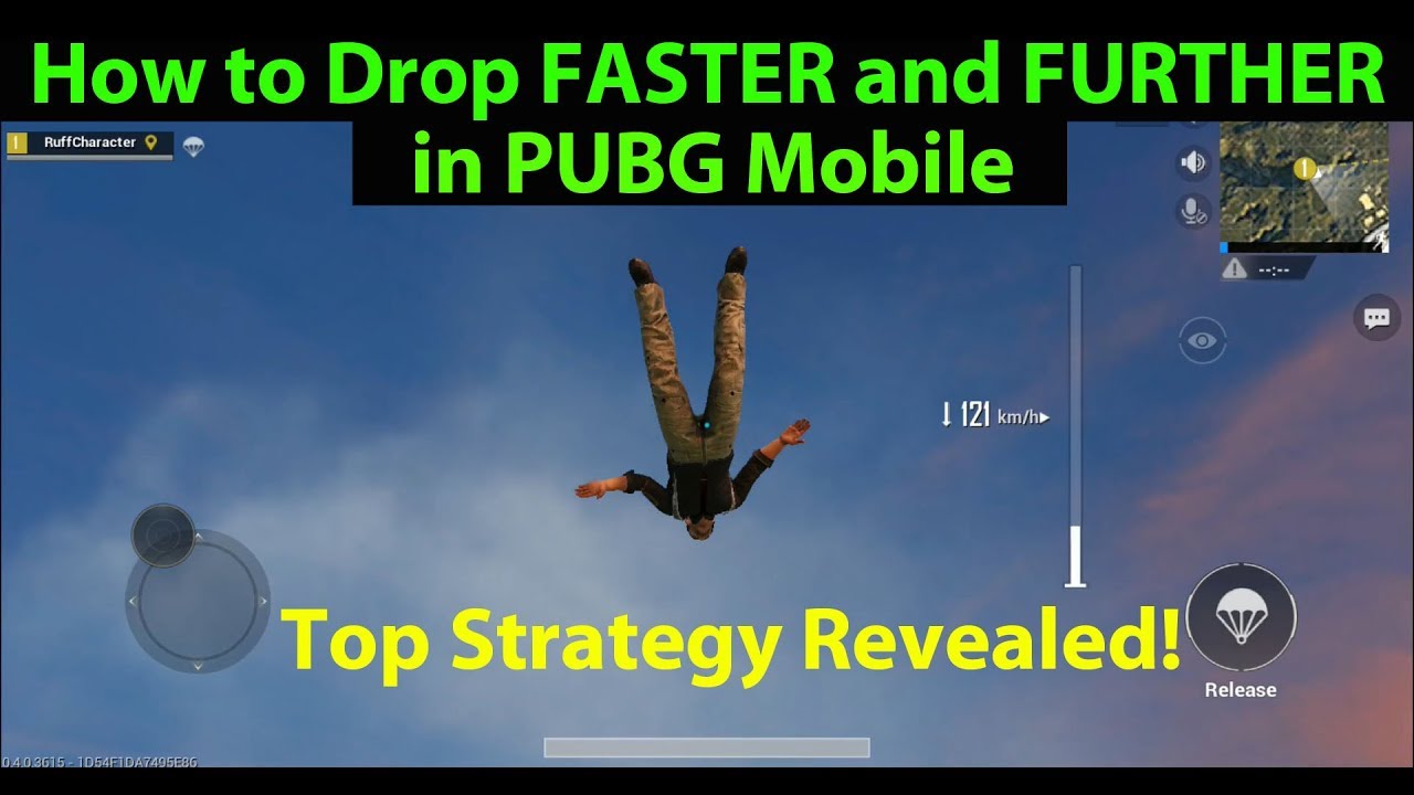 How to Drop / Parachute FASTER and FURTHER in PUBG Mobile - Top Strategy Revealed!!!