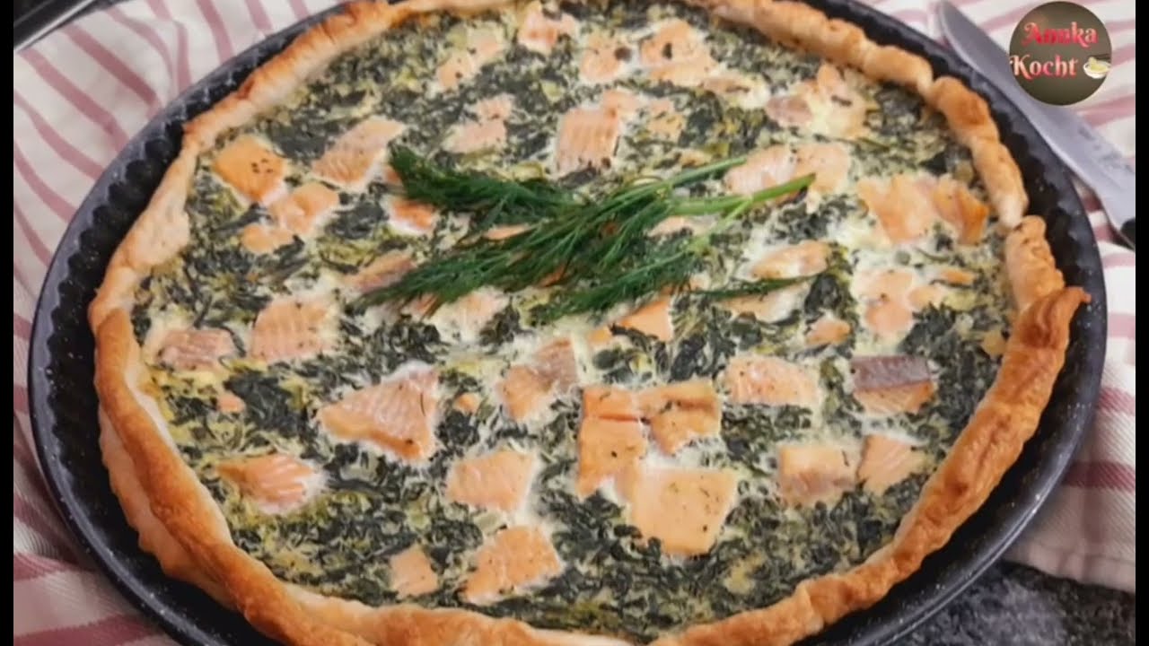 @Lachs_ Spinatquiche mit Blätterteig