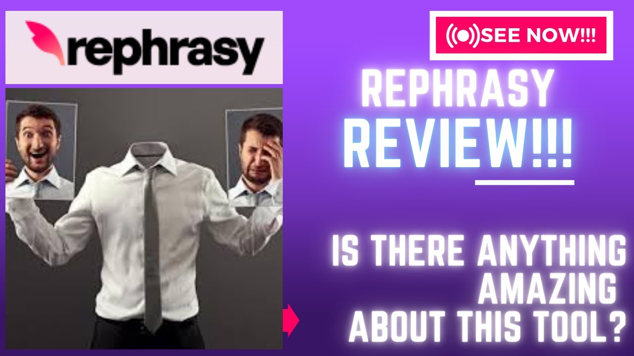 Rephrasy Review-Is There Anything Amazing About This Tool At ALL (Check Before use