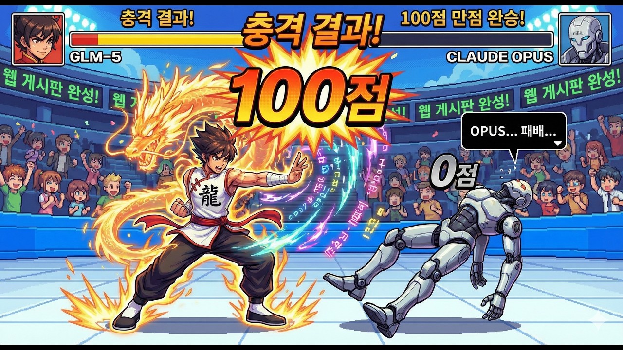 [충격 결과] 클로드 오퍼스를 이겼다고? 중국 AI 모델 GLM-5로 웹 게시판 만들기 (100점 만점 완승!)