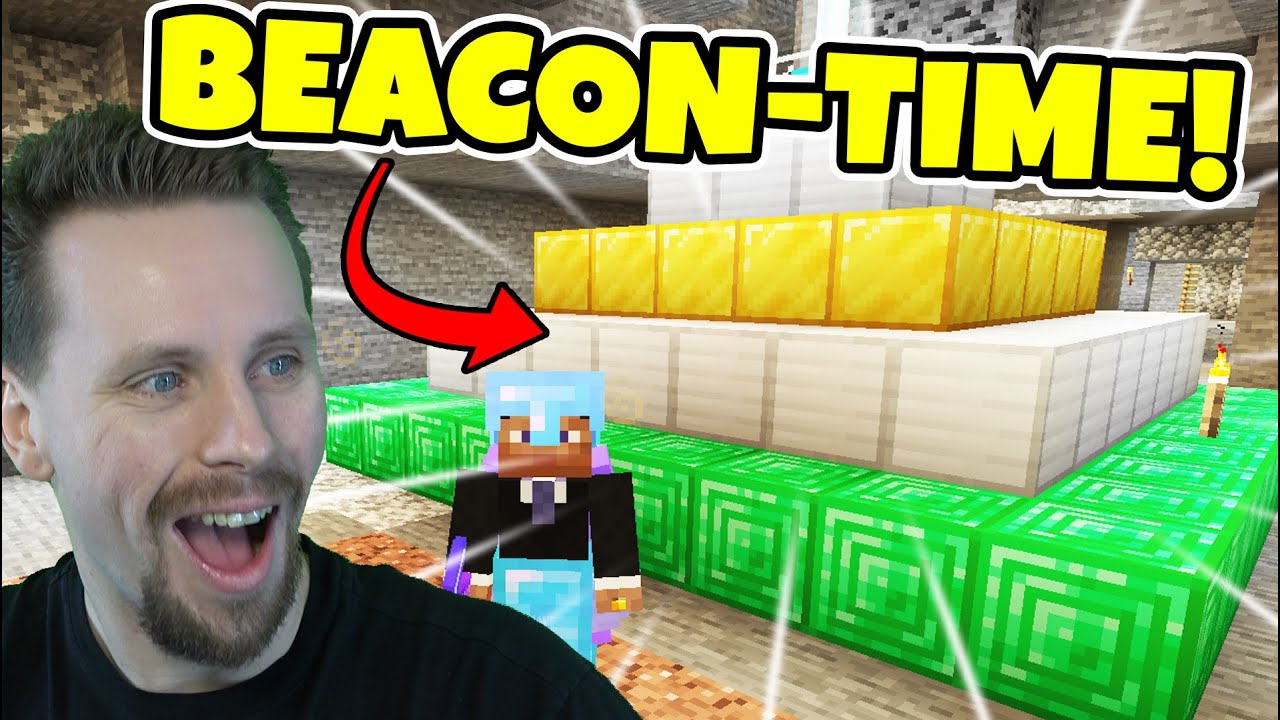 VÅR FÖRSTA BEACON I MINECRAFT - Lets play - S6E18