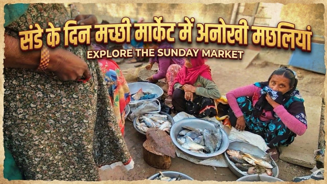  Sunday ko machhi Market main anokhi machhliyan 🐟🦀🦐 || संडे को मच्छी मार्केट मैं अनोखी मछलियां