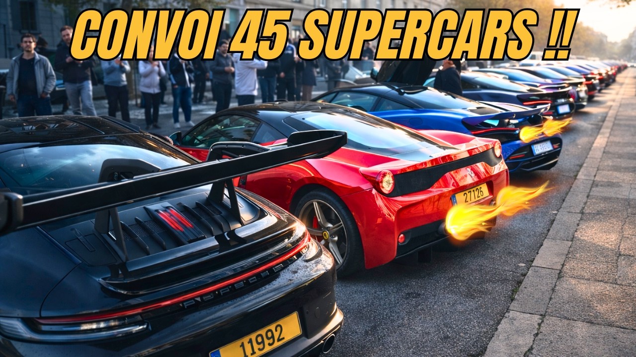 45 SUPERCARS EN CONVOI DANS METZ 😳😳😳