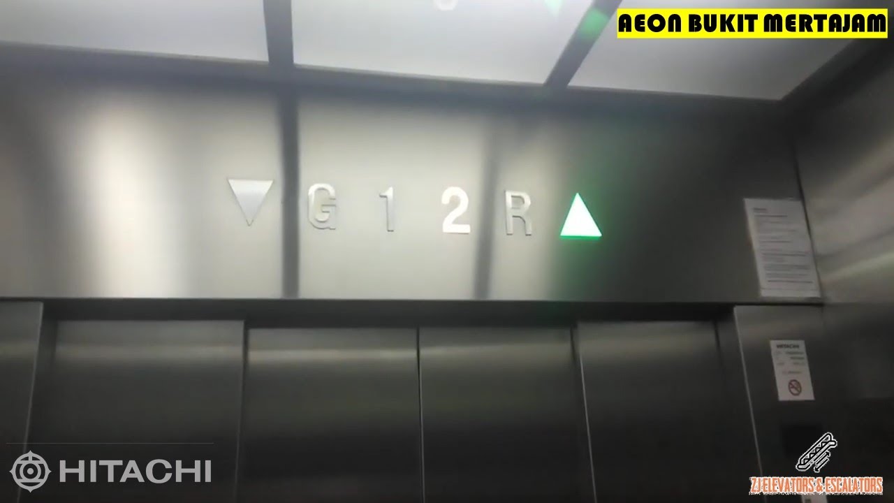 Another 2 Hitachi Elevators in AEON Bukit Mertajam, Penang, Malaysia. (Concourse Area)