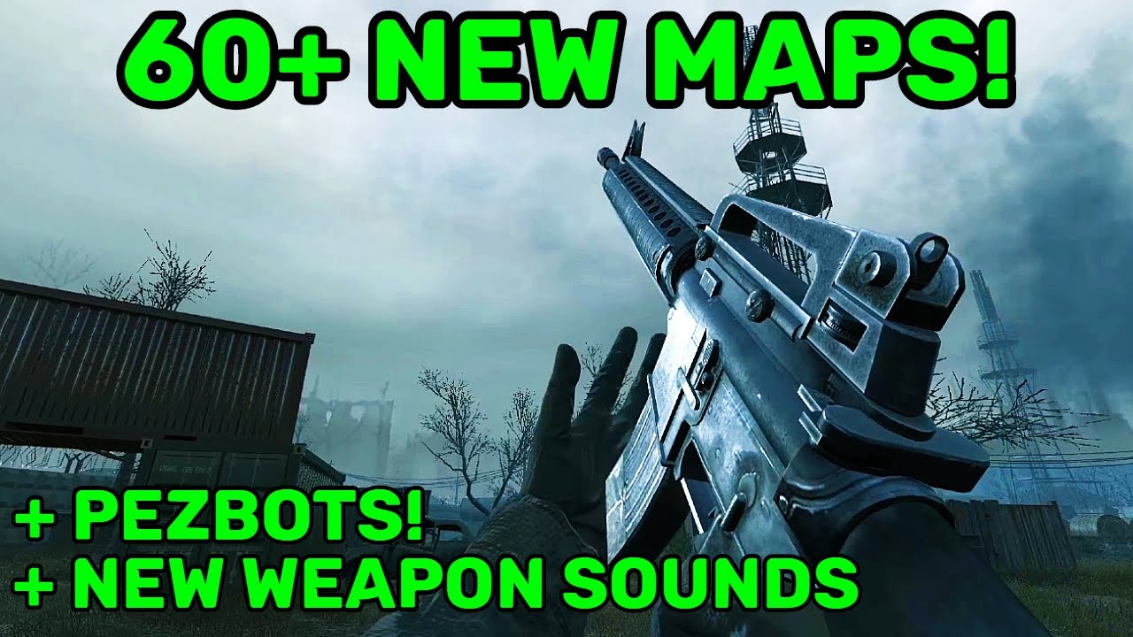 Call of Duty 4: Modern Warfare - NEW MAPS & Weapon Sounds + Bots! (CoD4 Pezbot WARsound Mod)