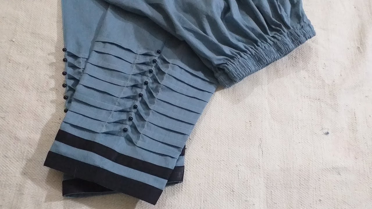 Stitching of Very Beautiful Trouser & Sleeve Design | Latest & Trendy Design of Trouser