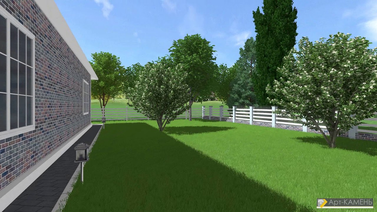 Английский стиль (видео 1) в программе realtime landscaping architect