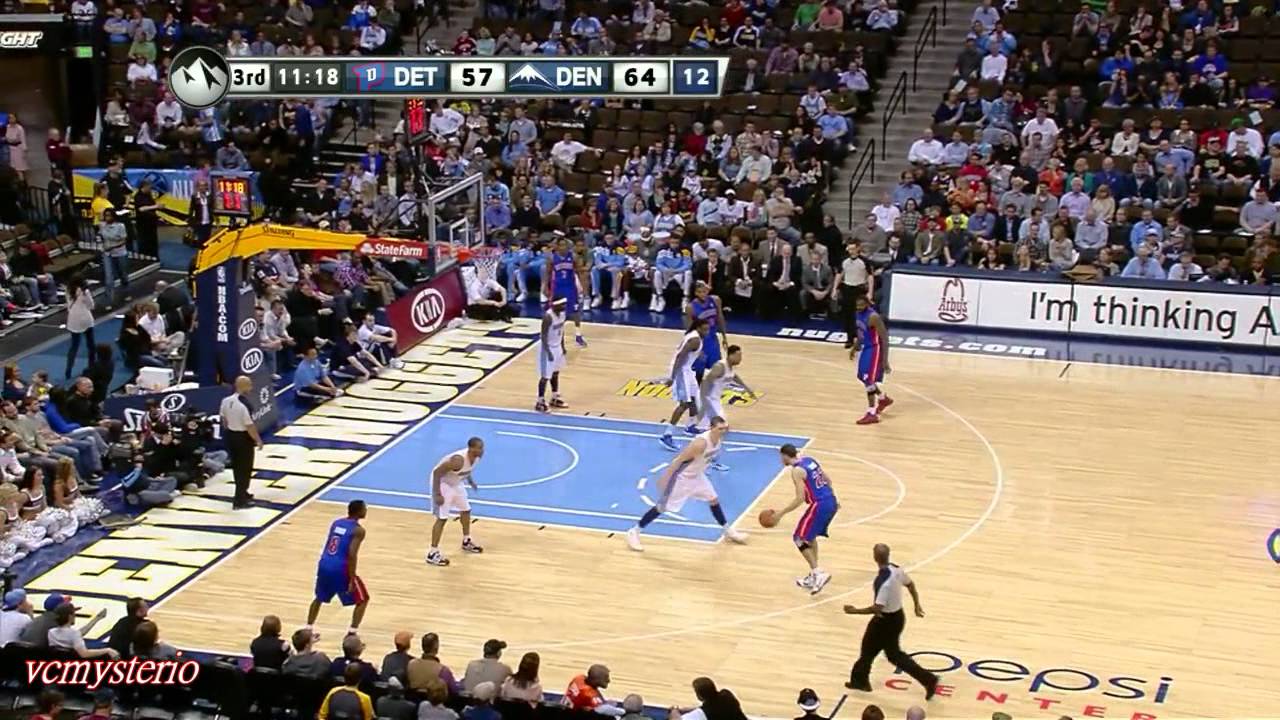 Ben Gordon 45pts vs Nuggets (2012.03.21)- 3PT: 9/9