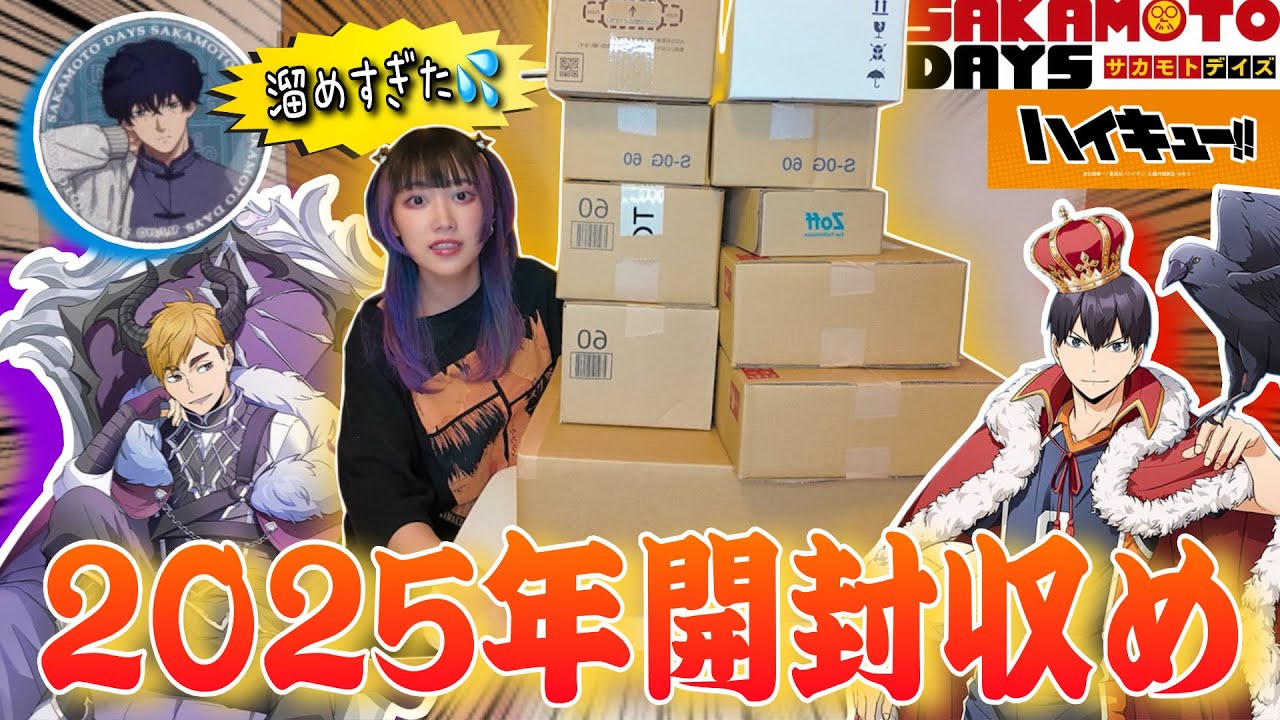 【開封】年越し前に2025年に溜め込んだ段ボールを一気に大開封したら幸せすぎた