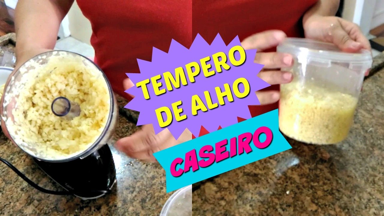 Tempero de Alho Caseiro   Como Eu Faço