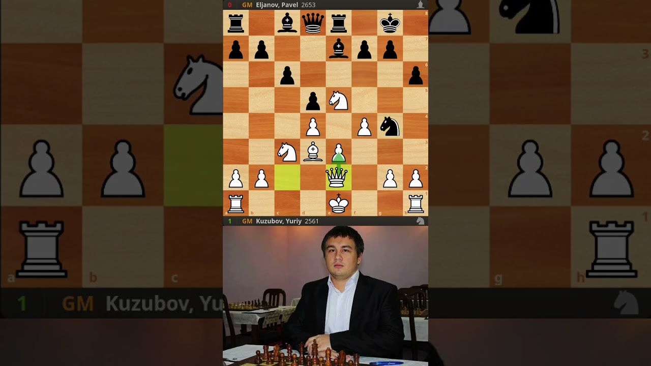 Epic Smash in the Queens gambit. GM Kuzubov, Y - GM Elyanov,P. Champions Chess Tour 2023.