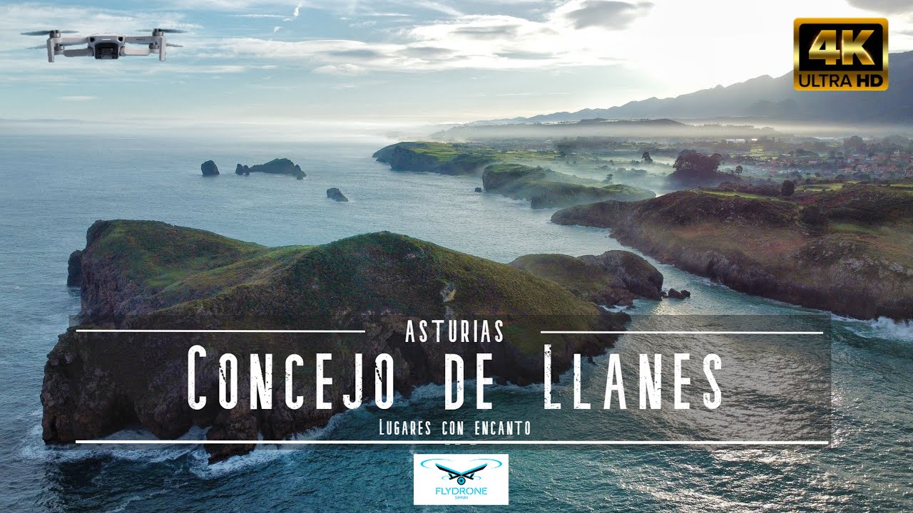 🔝🇪🇸❤️ 7 LUGARES INCREIBLES ‼️- CONCEJO LLANES (Asturias) - A VISTA DE DRONE 4K - DJI MINI 2