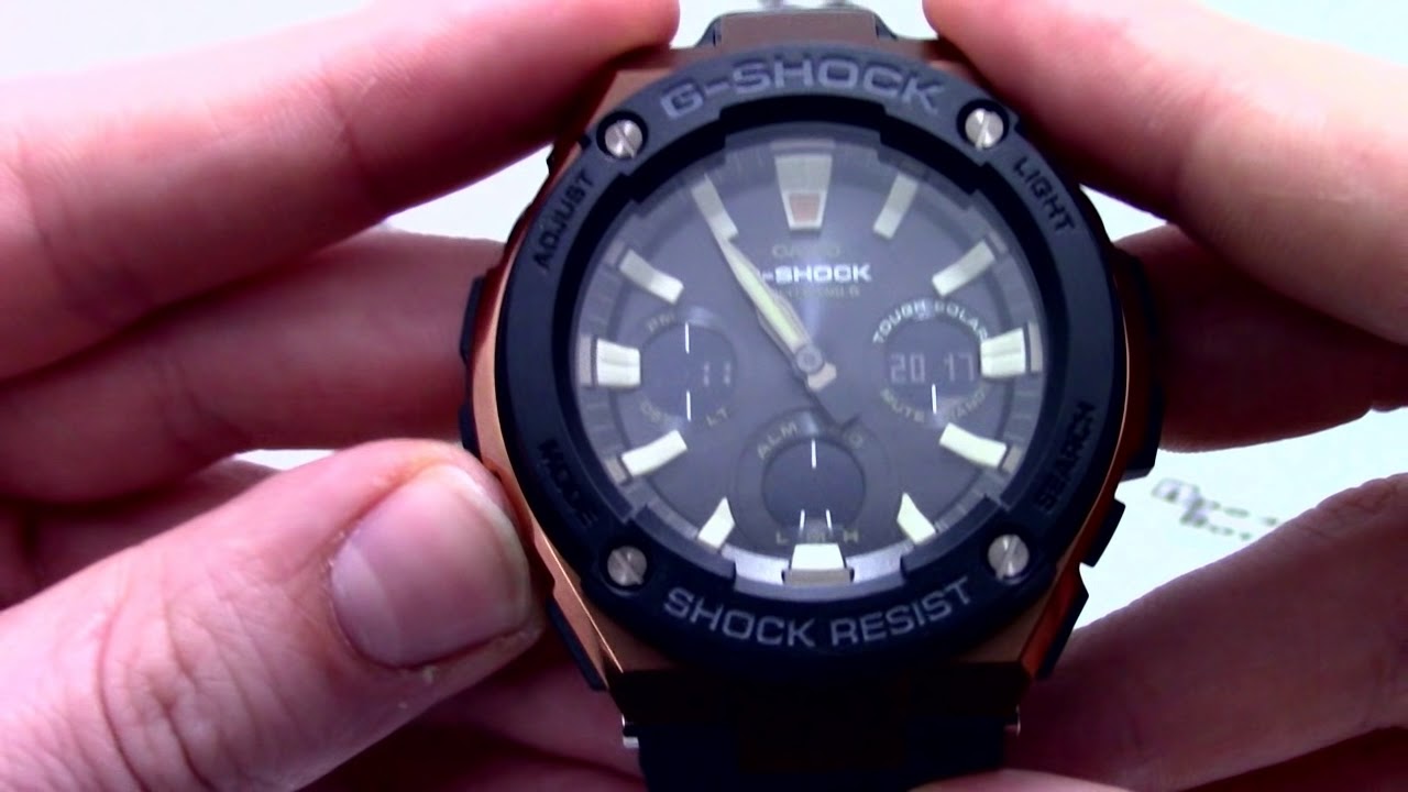 Часы Casio G-SHOCK GST-W120L-1A - Инструкция, как настроить от PresidentWatches.Ru