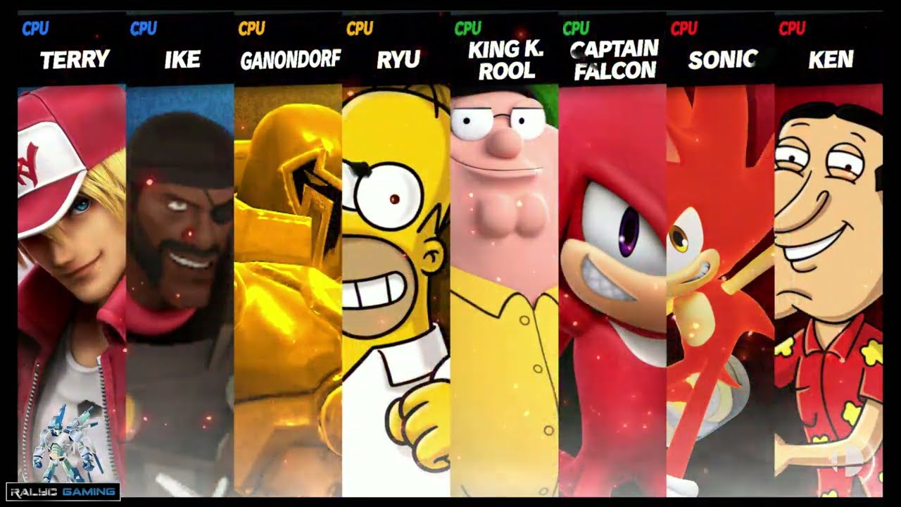 Terry & DemoKnight vs Onslaught & Homer vs Peter & Knuckles vs Sonic & Quagmire
