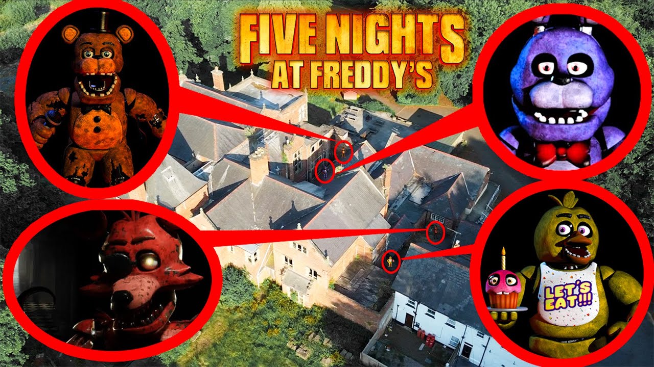 ДРОН ПОПАДАЛ В РЕАЛЬНУЮ ЖИЗНЬ АНИМАТРОНИКОВ ИЗ FNAF В ОСОБНЯКЕ-ПИЦЦЕРИИ С ПРИВИДЕНИЯМИ (ОМГ)
