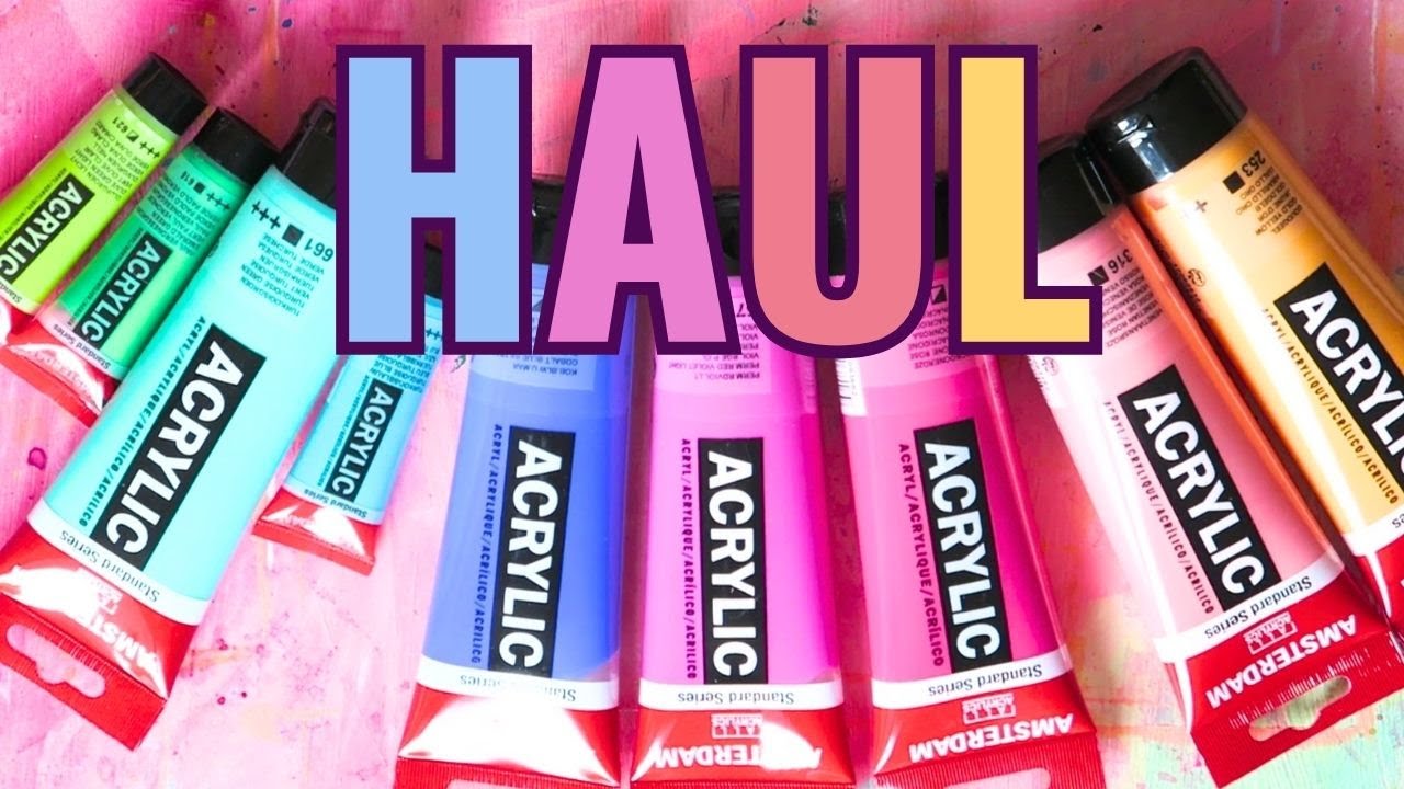 Art Haul! Amsterdam Acrylic Paint & Swatches