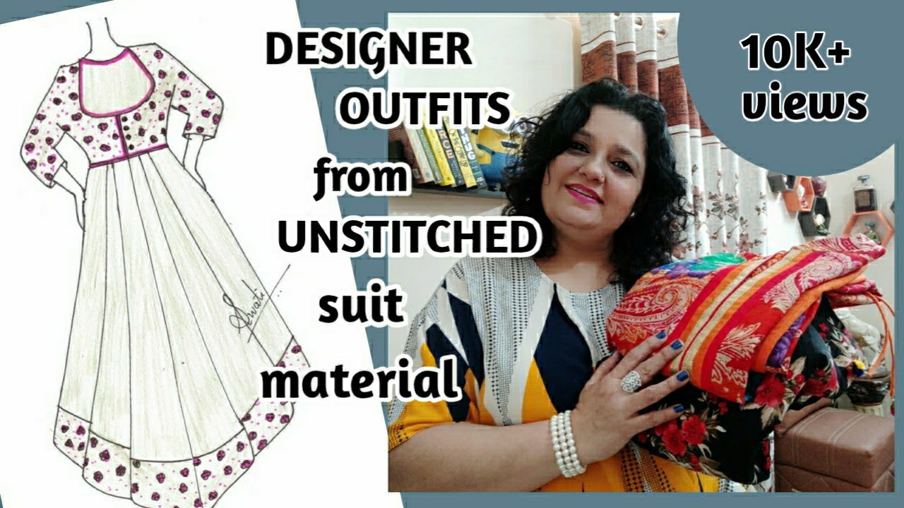 Designer outfits from unstitched suit material | Mamma Mia Vlogs