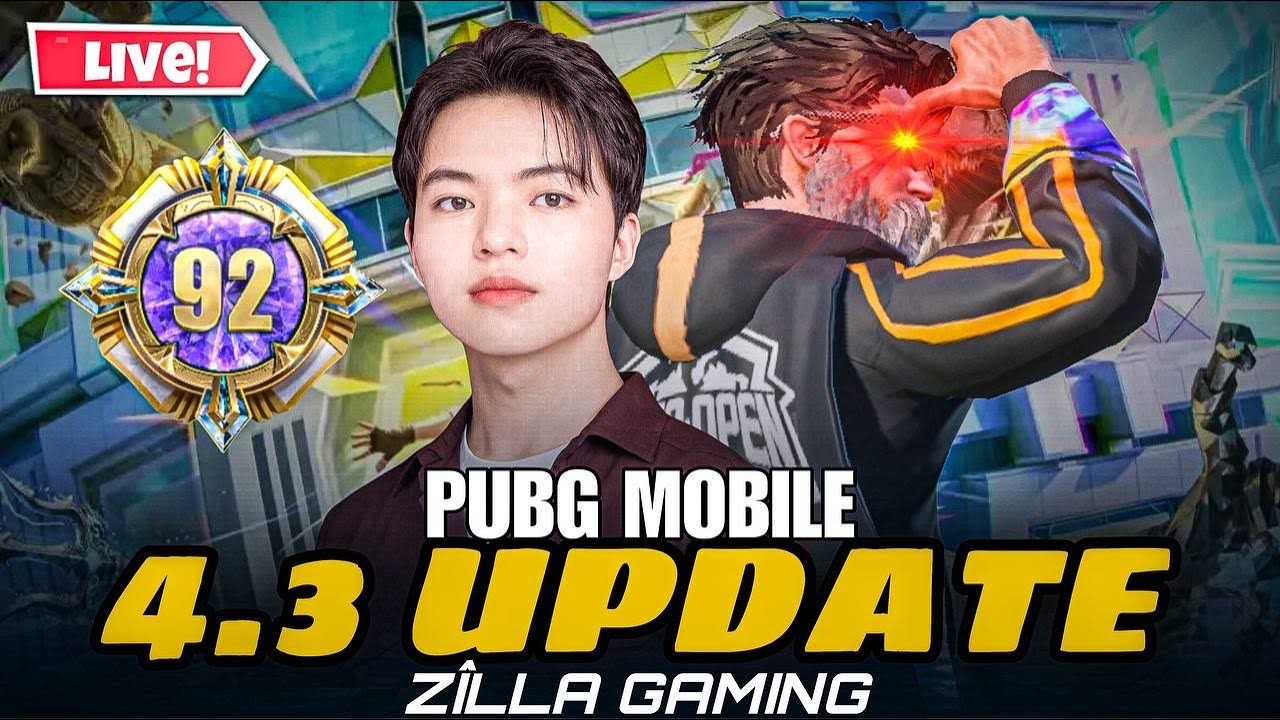 NEW 4.3 UPDATE IS HERE‼️PUBG MOBILE LIVE NOW🔴