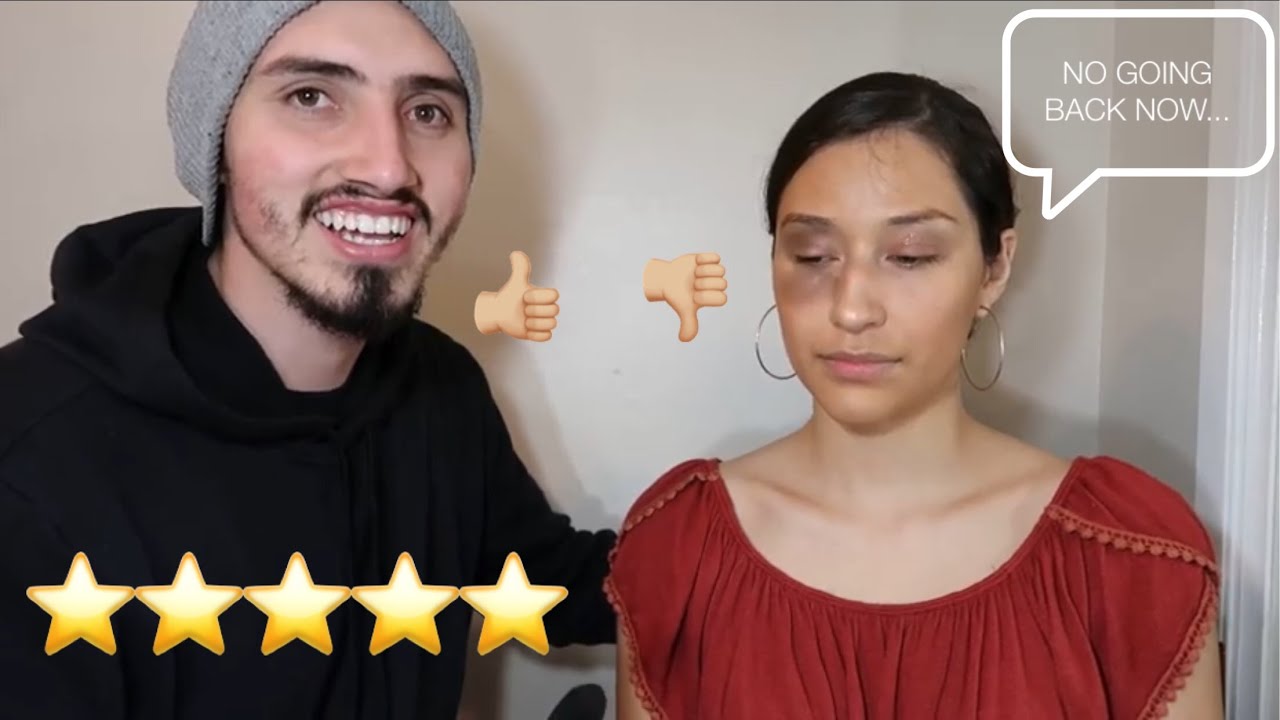 CHALLENGE: Husband does my makeup!