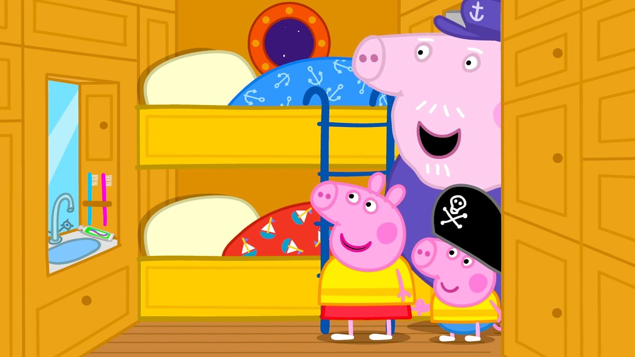 Peppa Schläft wie ein Pirat! 🏴‍☠️ Übernachtung auf dem Segelboot ⛵️ 30 Minuten | Peppa Pig Deutsch