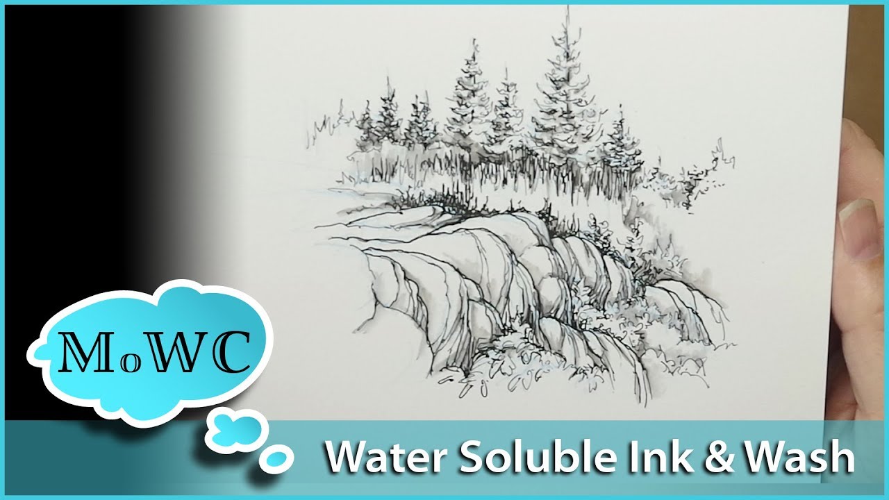 Sketching With Water Soluble Ink. How & What to Use – InkTober