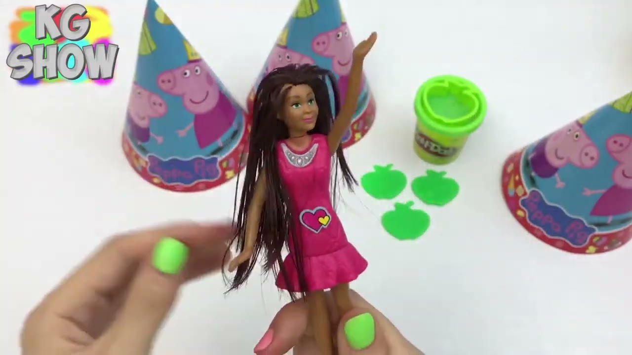 KIDS GAME SHOW PLAY DOH OPENING KINDER SURPRISE PEPPA PIG PRINCESS BARBIE Masha and the BEAR