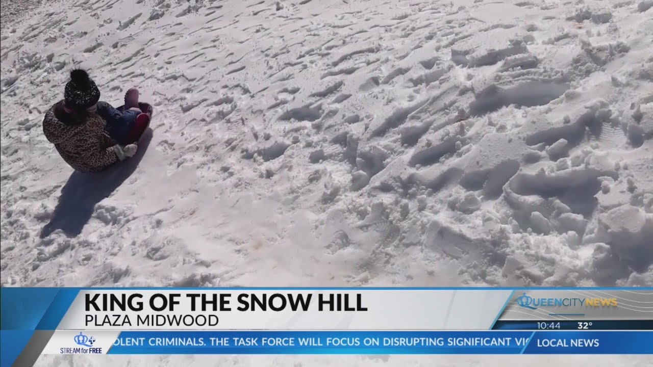 A Plaza Midwood dad is again king of the hill with his snow machine