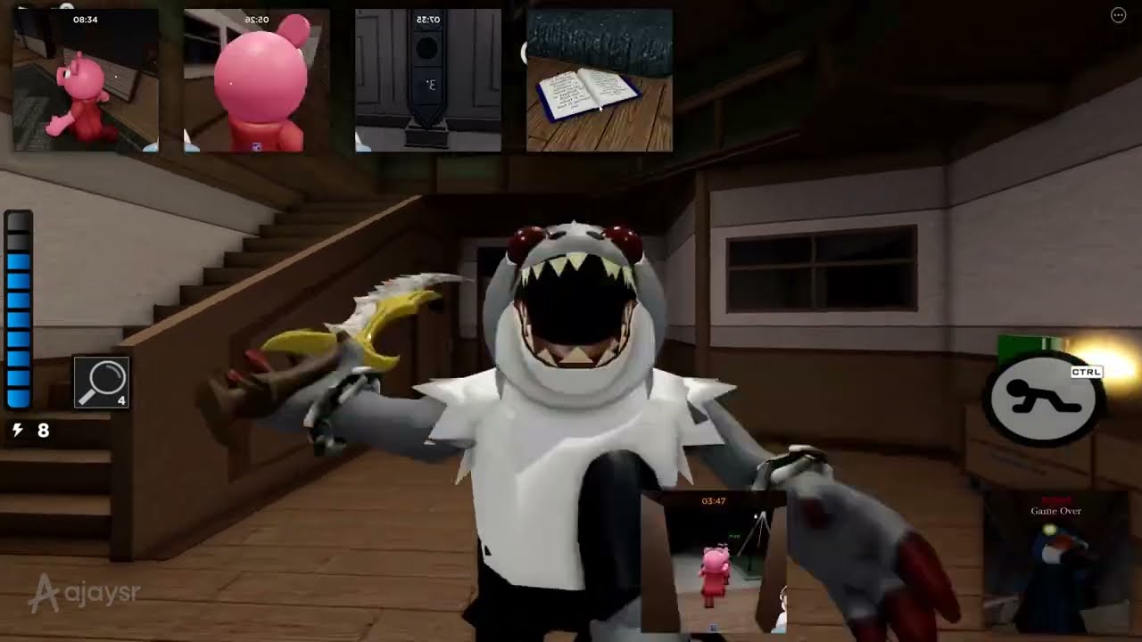 PIGGY BRANCHED REALITIES ALL JUMPSCARES - Sparta Upsilon Remix