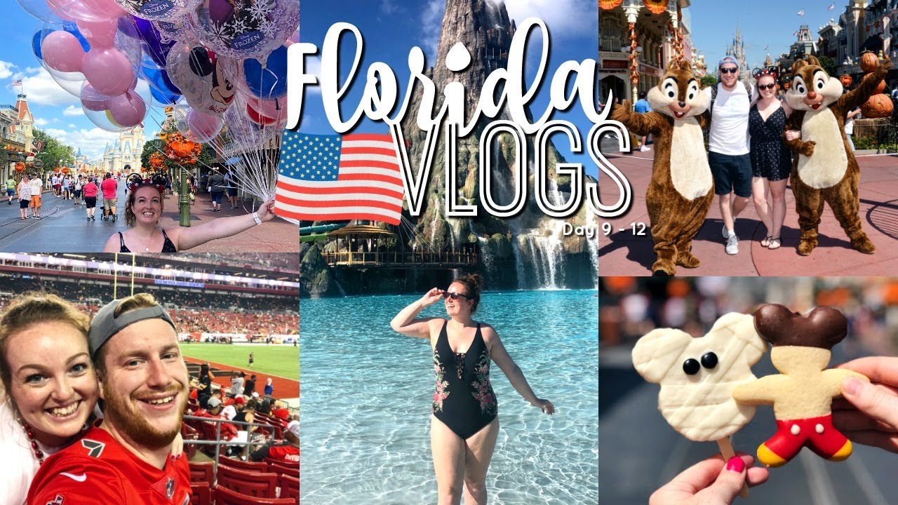 FLORIDA VLOGS 2018 | VOLCANO BAY, NFL & HAPPILY EVER AFTER! 🎆 DAY 9 - 12 | Brogan Tate AD