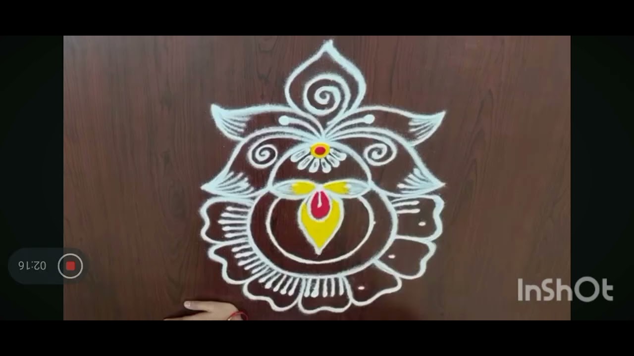 Easy dot rangoli #trending #rangoli #latest #muggulu #2025 