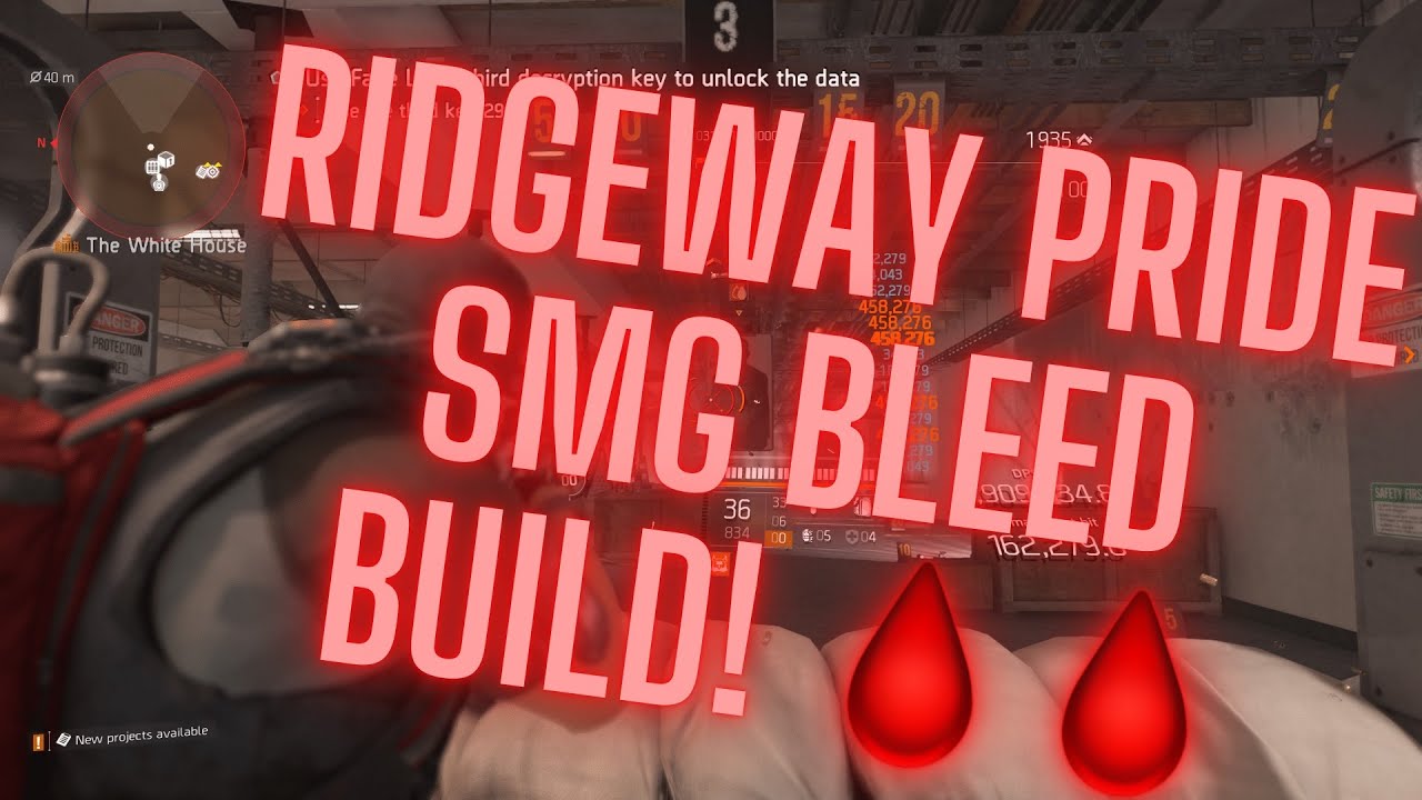 DIVISION 2 RIDGEWAYS PRIDE SMG BUILD.BLEED IS KING! META? LADY DEATH IS INSANE WITH BLEED 🩸🩸!