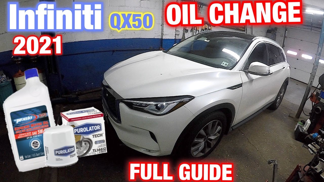 Замена масла Infiniti QX50 2021 года. Полное руководство по размеру масляного фильтра и объему ма...