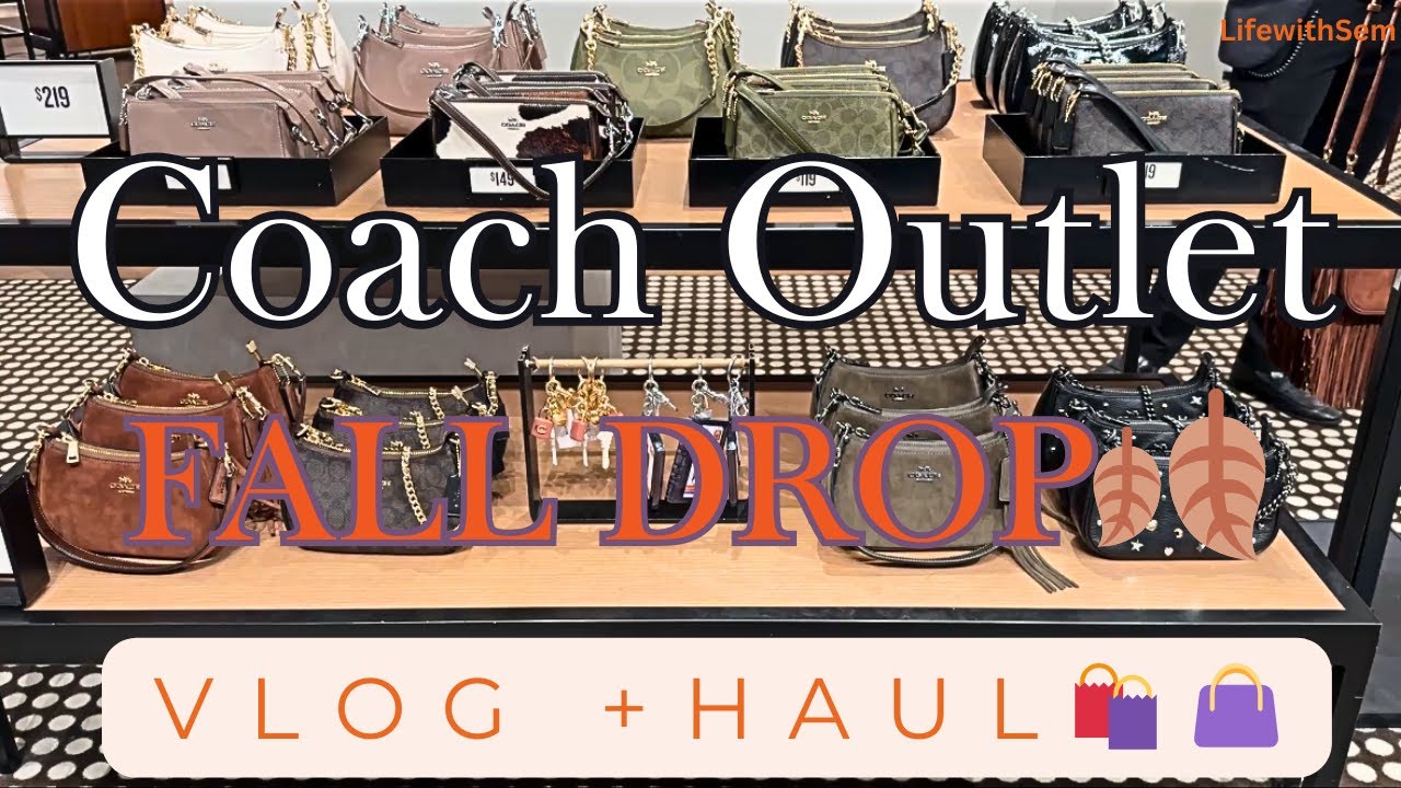 🍂🐄🤎✨ Coach Outlet Fall Drop Vlog + Unboxing Haul 🤩 | @coach @LifewithSem