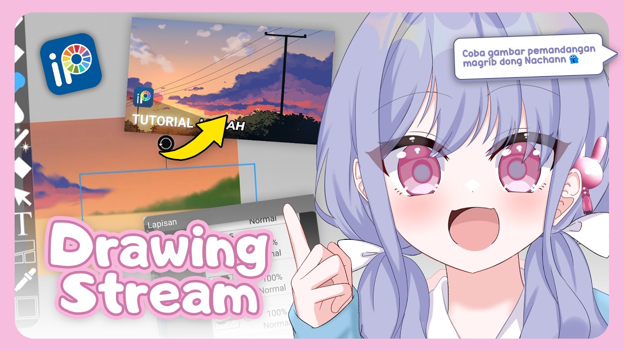 【DRAWING】LAGI NYOBA GAMBAR PEMANDANGAN SORE - MEDIASHARE ON