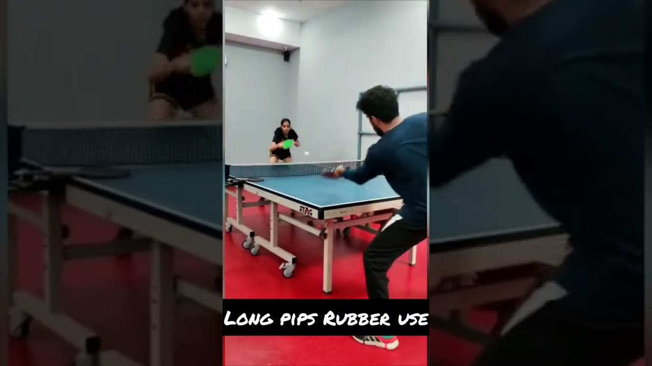 long pips Rubber use