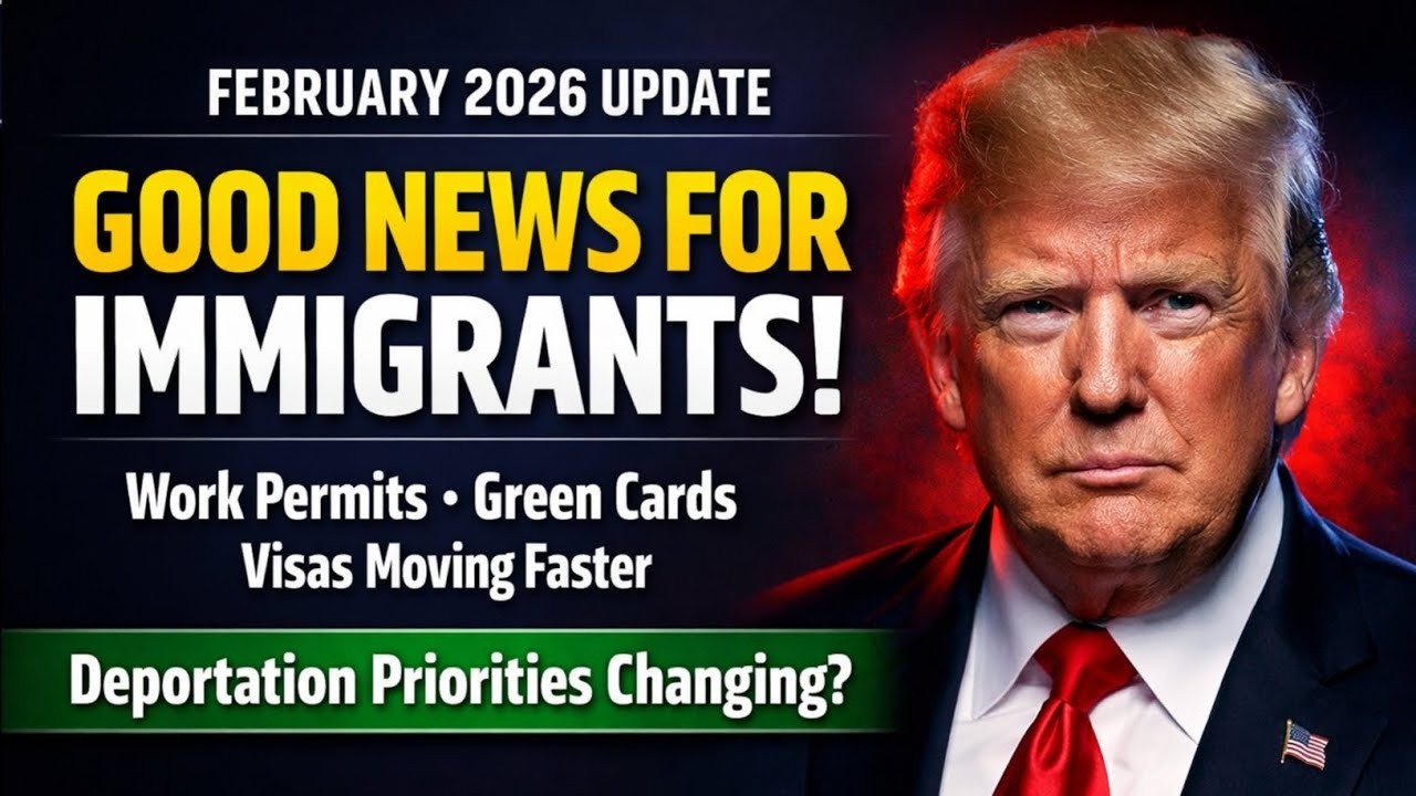 US Immigration Good News February 2026, Faster Work Permits, Green Card Visa Processing Improvements